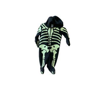 Old Navy Infant Baby Size 6 12 months 1 pc bodysuit glow in dark Skeleton